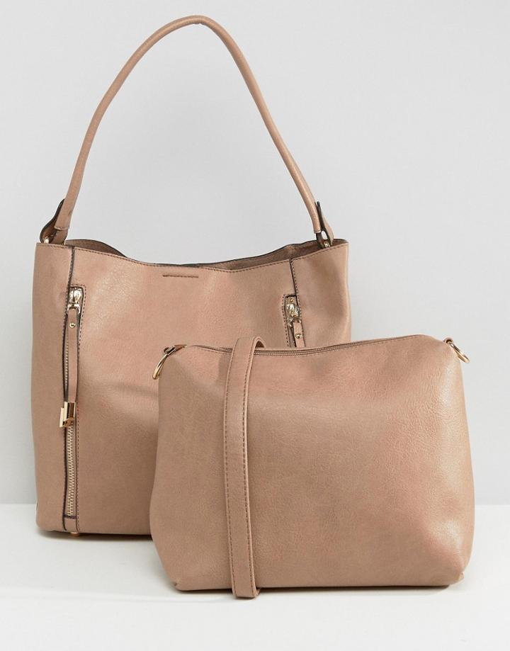 Oasis Hetty Hobo Bag - Beige