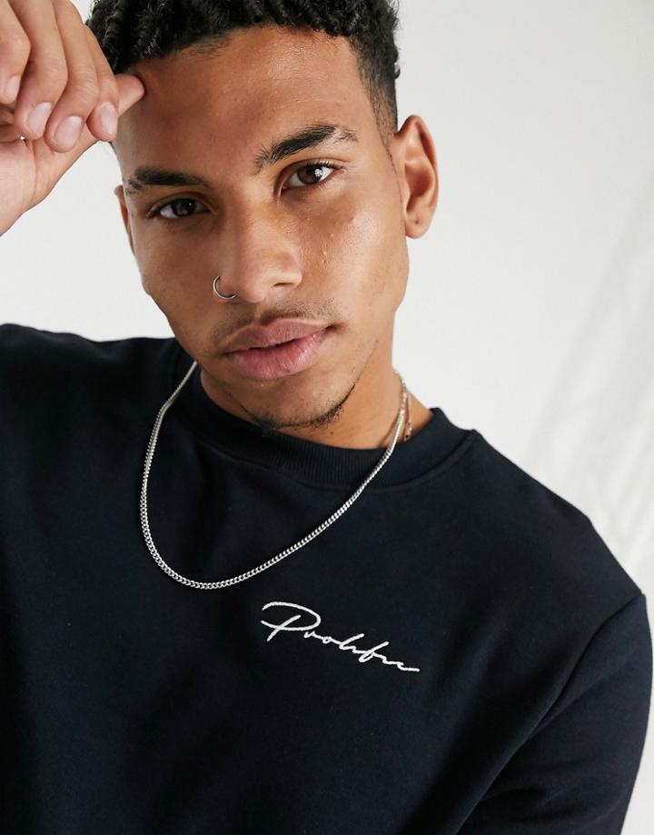River Island Prolific Sweatshirt In Navy