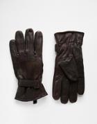 Peter Werth Leather Gloves - Brown