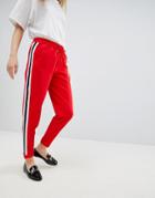 Only Roma Paneled Pants - Red