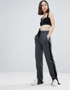 Twiin Notion Stripe Side Track Pant - Gray