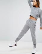 Fila Relaxed Joggers In Luxe Velour Co-ord - Gray