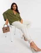 Asos Design All Rounder Linen Blazer-green