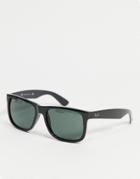 Ray-ban Wayfarer Unisex Square Sunglasses In Black 0rb4165
