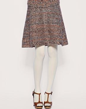 Asos 80 Denier Tights In Winter White - Winter White