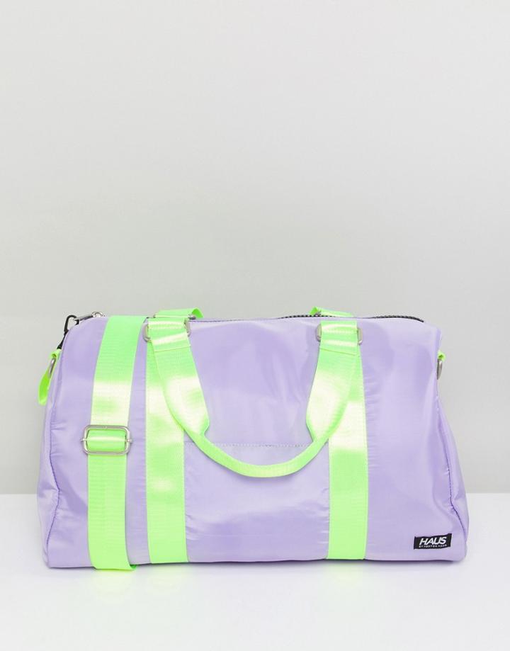Haus By Hoxton Haus Duffell Bag In Lilac - Purple