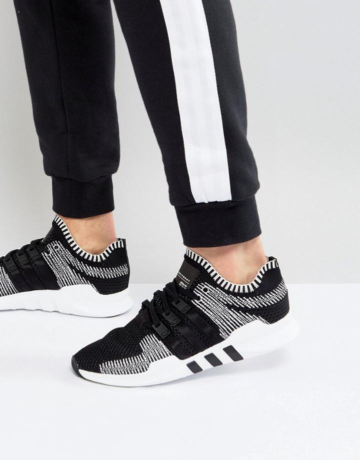 Adidas Originals Eqt Support Adv Primeknit Sneakers In Black By9390 - Black