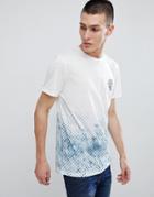 New Look T-shirt With Faded Print In White - White
