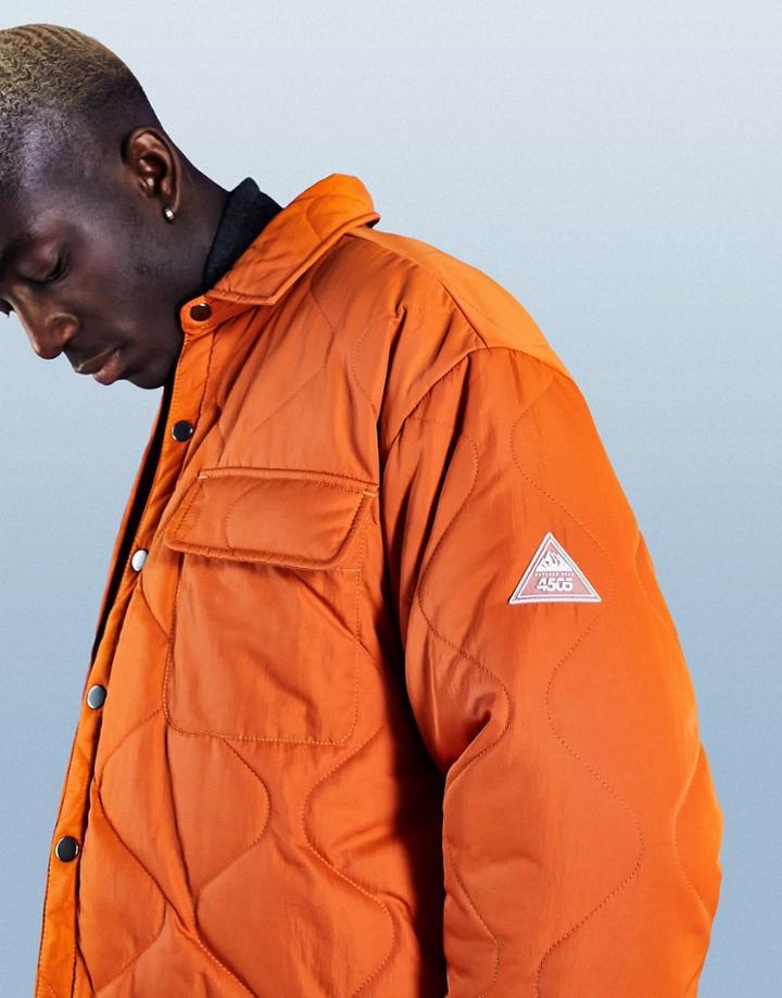 Asos 4505 Quilted Jacket-orange