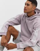 Adidas Originals Hoodie With Lock Up Logo In Lilac