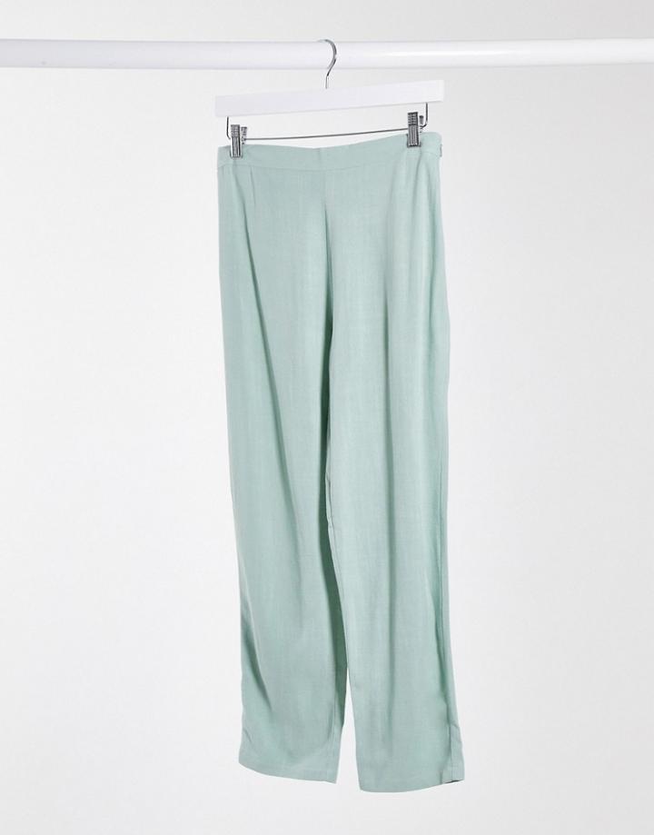 Nobody's Child Tailored Pants In Pistachio Two-piece-green