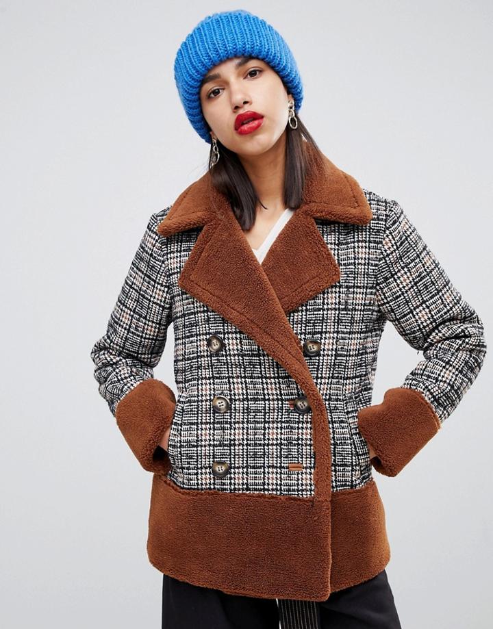 Current Air Check Jacket With Teddy Lining