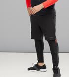 Tribeka Plus Performance Woven Midboard Gym Shorts - Black