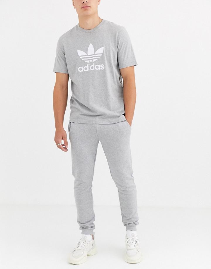 Farah Shalden Sweat Sweatpants In Light Gray Marl