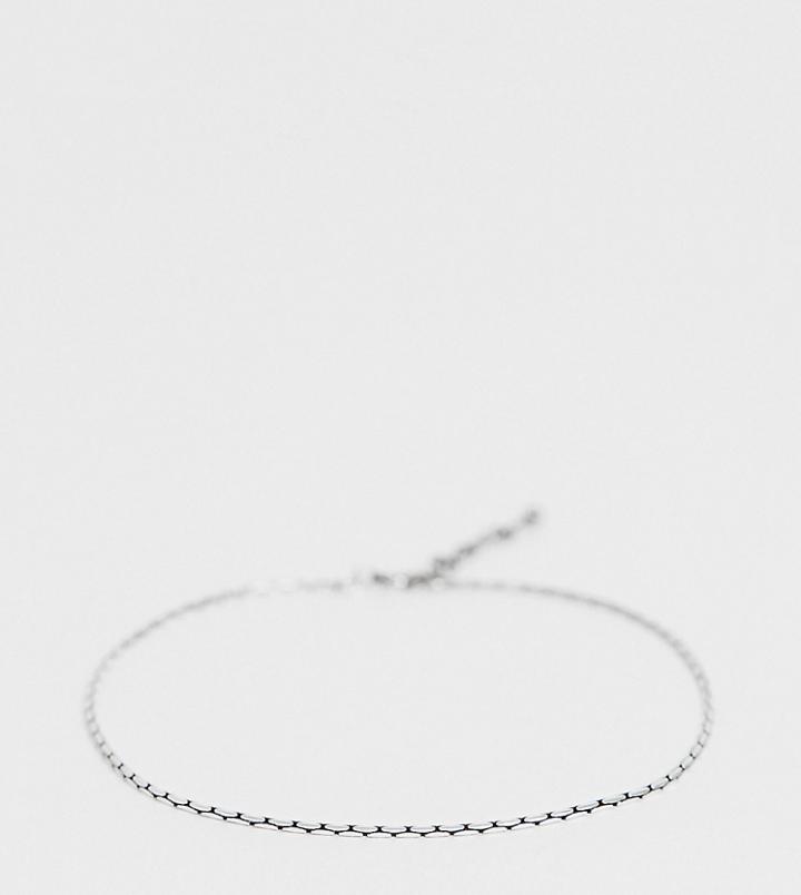 Asos Design Plus Sterling Silver Chain Bracelet - Silver