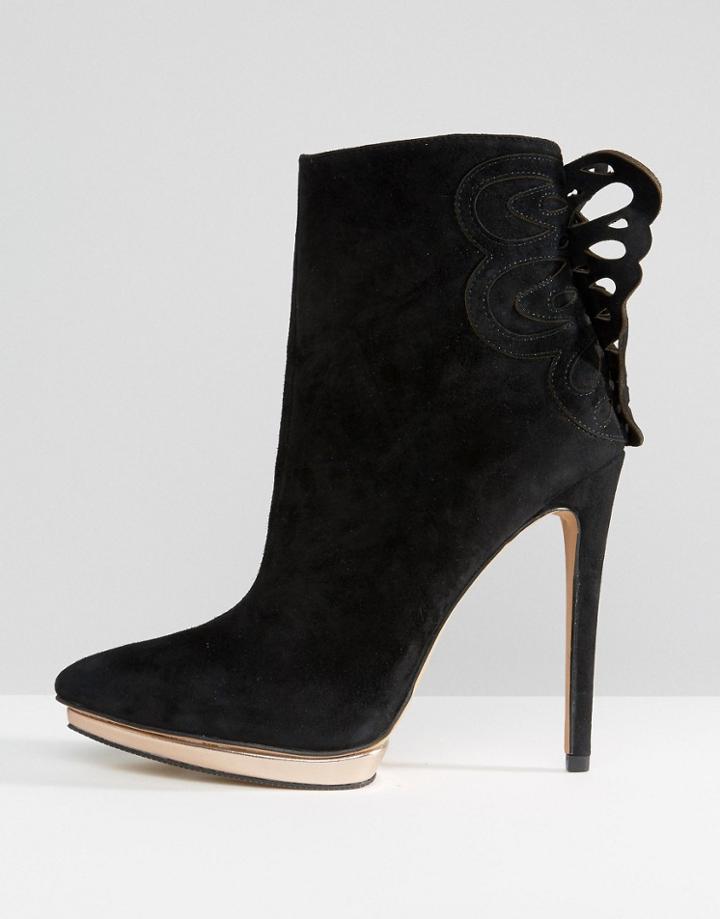 Forever Unique Minosa Heeled Boot - Black