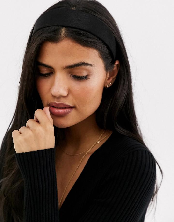 & Other Stories Velvet Headband In Black