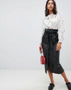 Sabina Musayev Martha Midi Skirt - Black