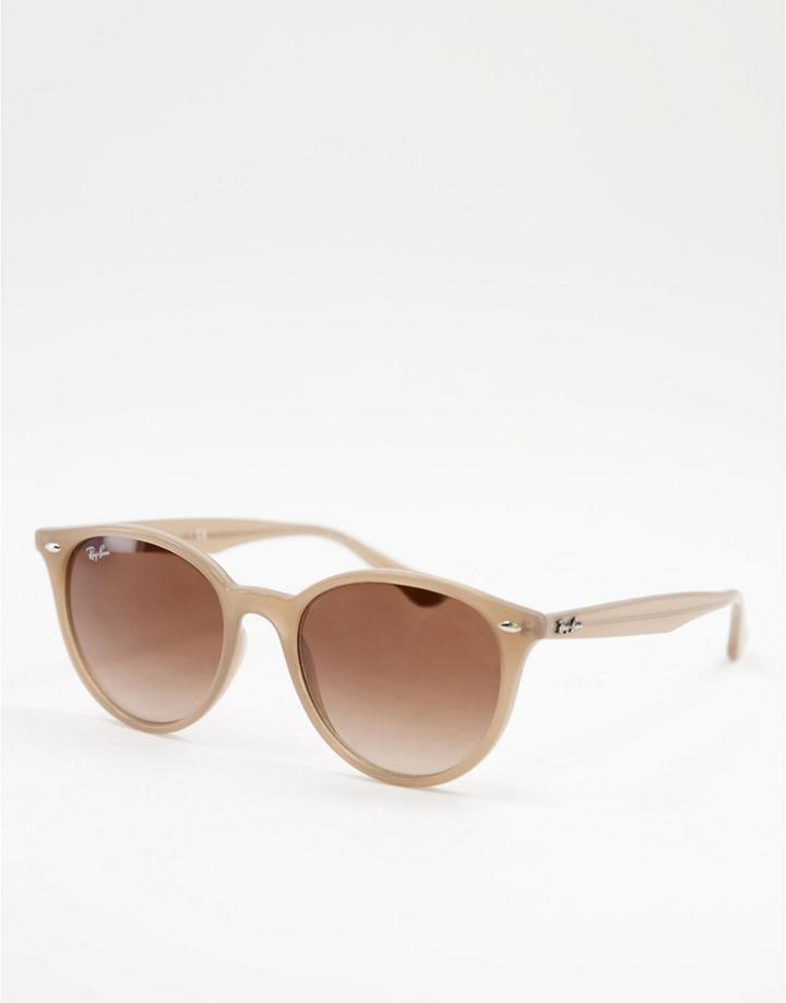 Ray-ban Unisex Round Sunglasses In Beige 0rb4305-neutral