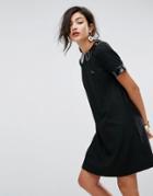Love Moschino Vinyl Collar A-line Dress - Black