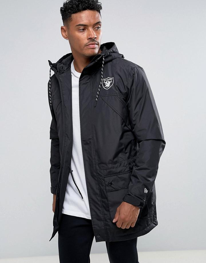 New Era Tech Series Oakland Raiders Parka - Black
