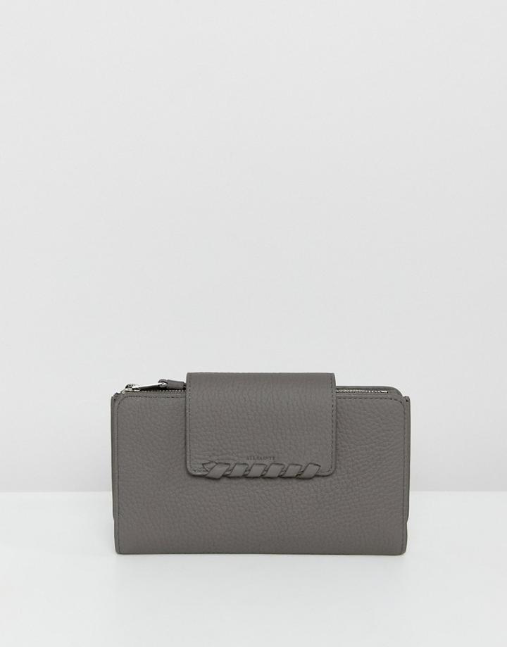 Allsaints Kita Japanese Wallet - Gray