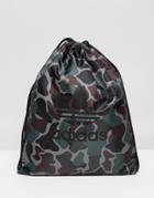 Adidas Originals Drawstring Bag In Camo Bq6102 - Green