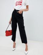 Selected Femme Mom Jeans In Black