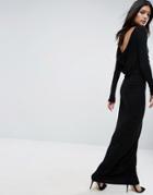 Asos Basic Day To Evening Maxi Dress - Black