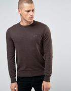 Armani Jeans Sweater With Crew Neck & Logo In Brown - Brown