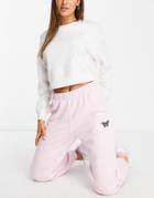 Hollister Classic Dad Sweatpants In Pink