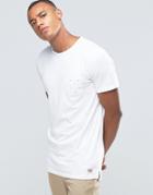 Jack & Jones T-shirt With Contrast Printed Pocket - White