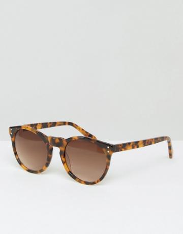 Pala Asha Classic Round Sunglasses - Tort