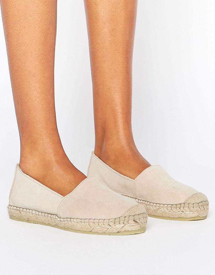 Selected Marley New Suede Espadrilles - Beige
