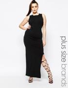 Missguided Plus Asymmetric Dress - Black