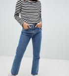 Weekday Voyage Cotton Straight Leg Jean In Blue - Mblue-blues