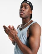 Soul Star Racer Back Tank Top In Pale Blue