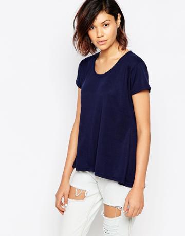 Good Vibes Bad Daze Jersey Top - Navy