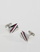 Tommy Hilfiger Logo Cufflinks - White