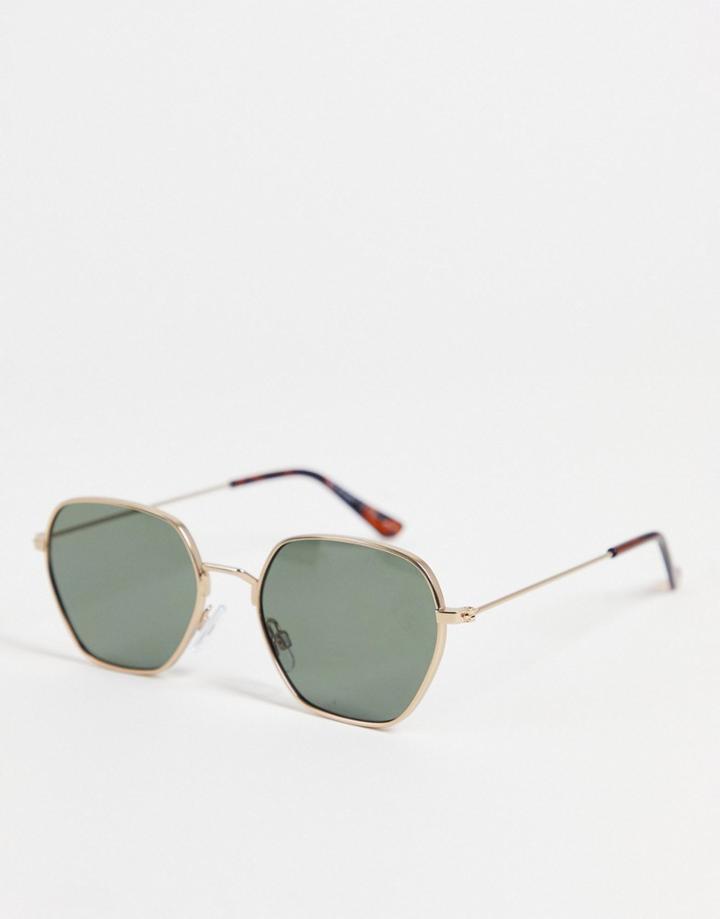 Aj Morgan First Responder Square Lens Sunglasses-gold