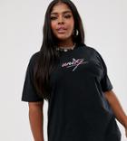 Asos Design X Glaad & Curve Oversized T-shirt With Embroidery-black