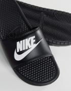 Nike Benassi Jdi Slides In Black 343880-090