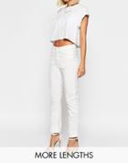 Weekday Issue Straight Leg Jeans - White