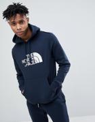 The North Face Drew Peak Pullover Hoodie In Navy - Navy