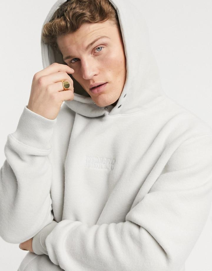 River Island Prolific Soft Touch Hoody-grey