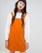 Weekday Cord Mini Dress - Orange