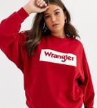 Wrangler Plus Logo Sweatshirt-red