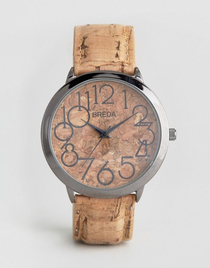 Breda Cork Watch - Brown