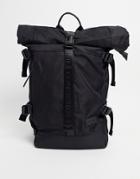 Consigned Multi Buckle Backpack-black