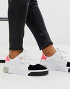Puma Cali Remix White Color Block Sneakers-multi